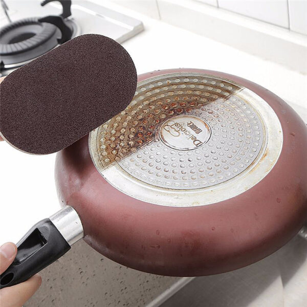 Magic eraser sponge cleaning sponge kitchen accessories Strong Decontamination Brush with handle kitchen bathroom accessories 3