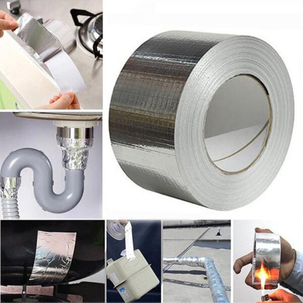 Magical Repair Waterproof Tape Aluminium Foil Tape Self adhesive UV Resistant Cost Effective Glass Tape 2D09