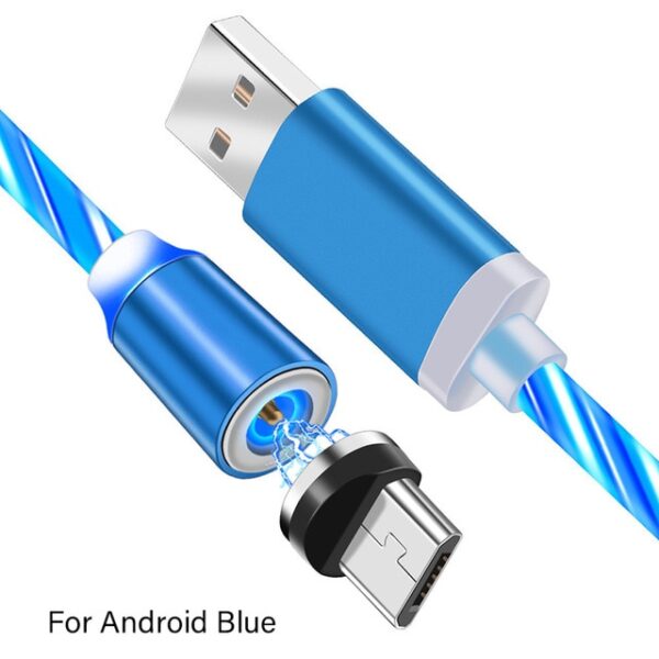 Magnetski kabel za punjač LED užareni USB punjenje Tip C Micro USB 8-polno brzo punjenje 7.jpg 640x640 7