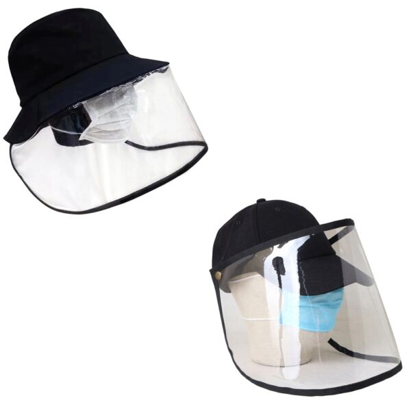 Multifunkční ochranný uzávěr Koronární virus Ochranný klobouk Ochrana očí Proti mlze Větruvzdorný klobouk Proti slinám 2