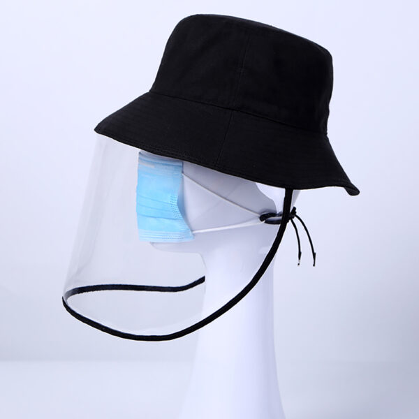 Daudzfunkciju aizsargvāciņš Koronāro vīrusu aizsargcepure Acu aizsardzība pret miglas vēju necaurlaidīga cepure pret siekalām 3