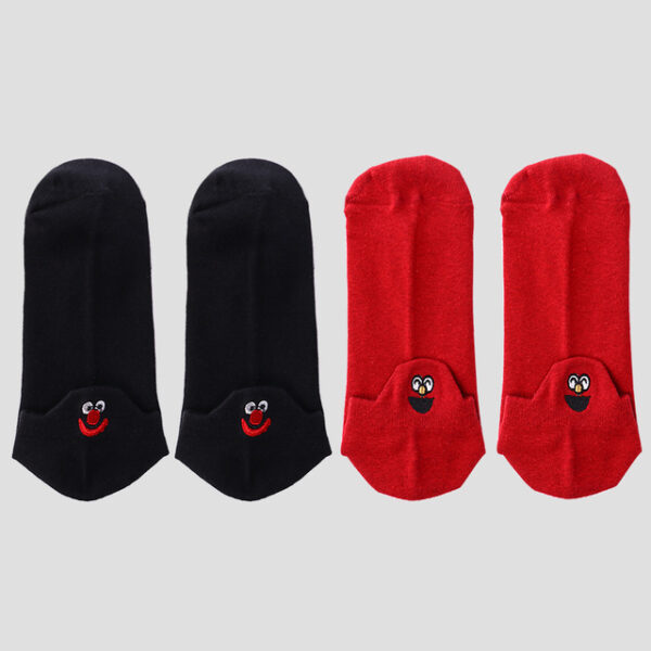 Size 35 42 Kawaii Women Socks Fashion Ankle Funny Socks Women Cotton Embroidered Expression Candy Color 10.jpg 640x640 10