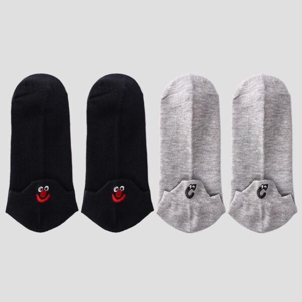 Size 35 42 Kawaii Women Socks Fashion Ankle Funny Socks Women Cotton Embroidered Expression Candy Color 12.jpg 640x640 12