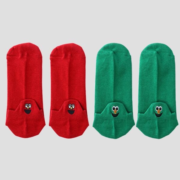 Size 35 42 Kawaii Women Socks Fashion Ankle Funny Socks Women Cotton Embroidered Expression Candy Color 13.jpg 640x640 13