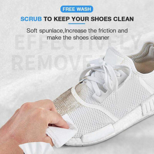 White shoe cleaner Artifact Disposable Wet Wipes Leather Shoes Sandals Cleaning Tissue Sneakers Cleaning Agent Wipes 1
