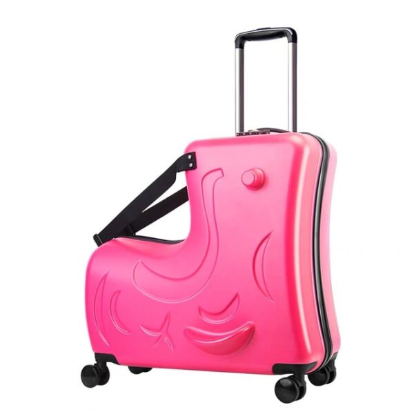 Bag-ong Mga Bata nga Nagsakay sa Trojanl Bagahe Hot Boys Girls Travel Trolley Alloy Mga Bata Naglingkod Rolling Luggage Suitcase 1.jpg 640x640 1