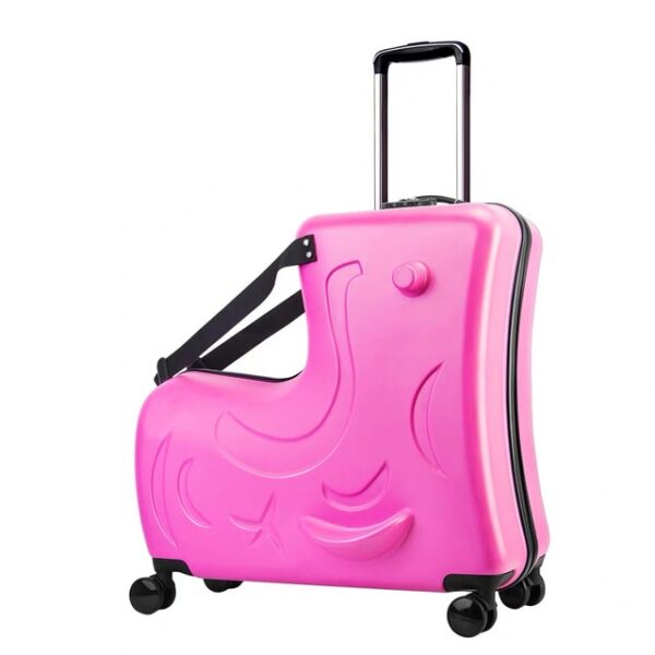 new Kids Riding Trojanl Luggage Hot Boys Girls Travel Trolley Alloy Children Sitting Rolling Luggage Suitcase 2.jpg 640x640 2