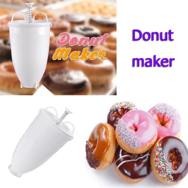 1PC Plastic Donut Maker Dispenser Doughnut Maker Artifact Fry Donut Mould Arabic Waffle Doughnut Cake Mould 1