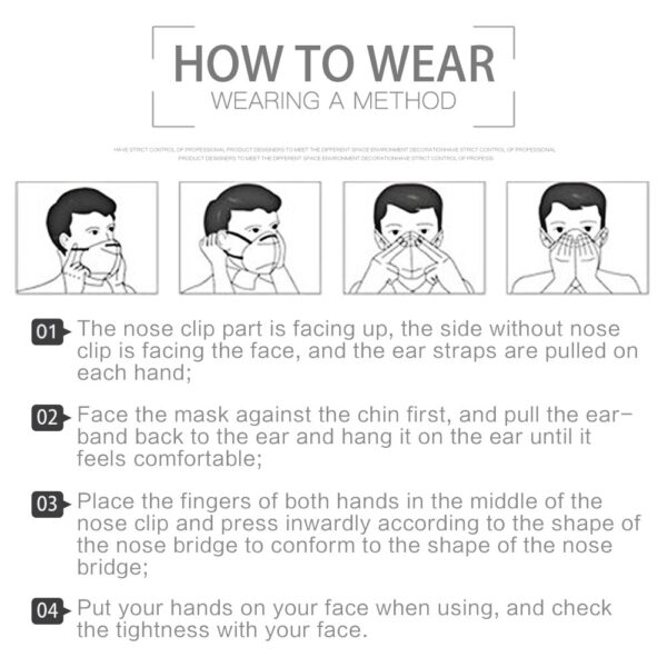 1PC Washable Dustproof Anti Haze Protective Mouth Face Mask with Breather Valves 5