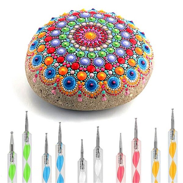 20PCS 25PCS 34PCS Dotting Rods Ball Stylus Pens Mandala Painting Dotting Tools Wood Rocks Art Craft 2