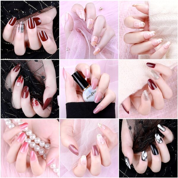 24Pcs Fake Nails Press On Nails With Glue Nail Tips False Nails Glue On Nails Artificial 1