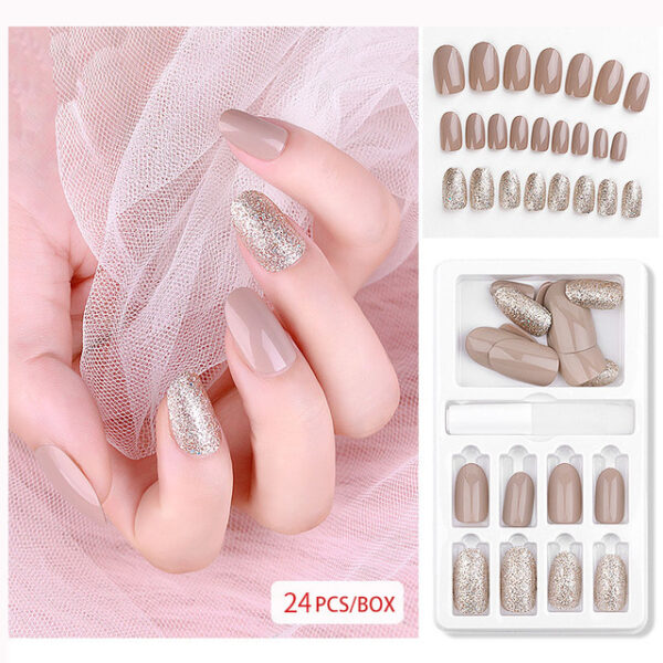 24Pcs Fake Nails On Nails On Glue Nail Tips False Nails Glue On Nails Artificial 9.jpg 640x640 9