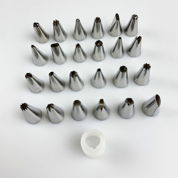 26 PCS Set Silicone Pastry Bag Tips Kitchen DIY Icing Piping Cream Reusable Pastry Bags 24 1