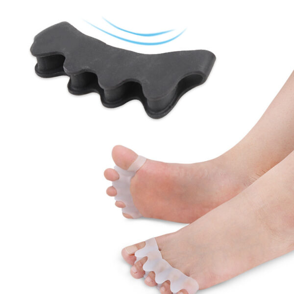 2pcs set Silicone Finger Toe Protector Toe Separators Stretchers Straightener Bunion Protector Pain Relief Foot Care 2