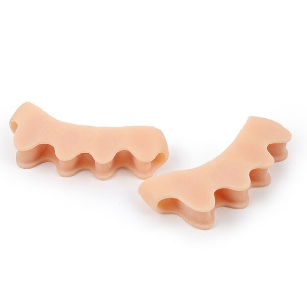 2pcs set Silicone Finger Toe Protector Toe Separators Stretchers Straightener Bunion Protector Pain Relief Foot