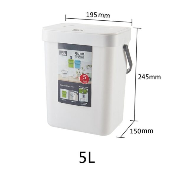 3 5L Waste Bin Kitchen Cabinet Door Hanging Trash Bin Trash Can Wall Mounted Bathroom Dustbin 4.jpg 640x640 4