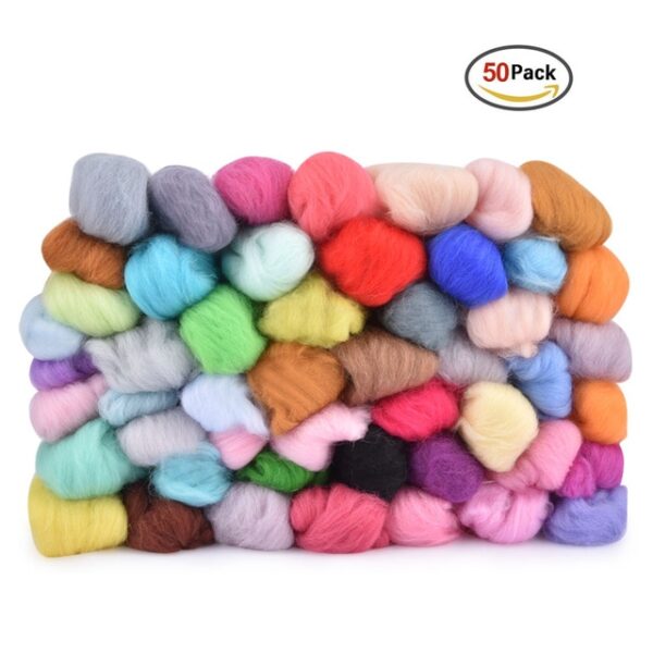 50 36 Color DIY Wool Felt Kit Handle Wool Felting Tools Handmade Felt Needle Set 7pcs 17.jpg 640x640 17