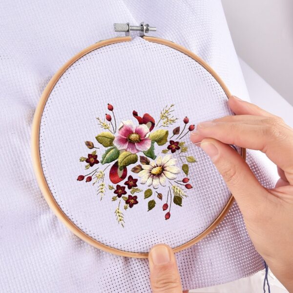 50 Colors Embroidery Skeins Sewing Kit Embroidery Cross Stitch Needle Tool DIY Knitting Stitching Sewing Sets 5