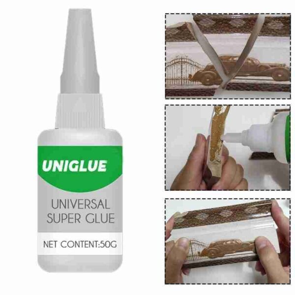 50ml มัลติฟังก์ชั่ Uniglue สากลซุปเปอร์กาวพันธะแก้วเครื่องประดับทำด้วยมือหินแห้งเร็วสากลกาว5