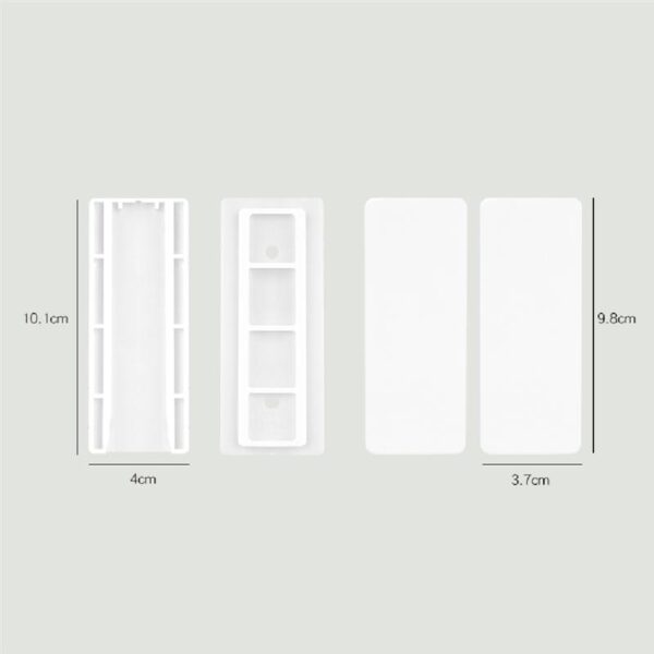 6Pcs Wall mounted Cable Patch Panel Storage Holders Traceless Punch Free Patch Board Racks Hanging Socket 3