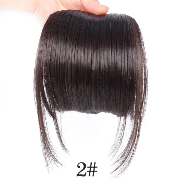 AliLeader Black Fake Hair Bans Front Neat Bangs Clip In Hairpiece Fringe Hair Extensions สำหรับผู้หญิง 2.jpg 640x640 2