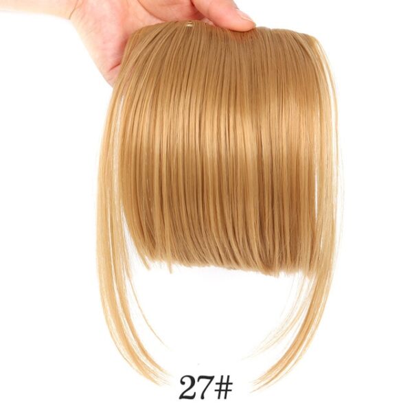 AliLeader Swarte Fake Hair Bans Front Neat Bangs Clip In Hairpiece Fringe Hair Extensions For Women 5.jpg 640x640 5