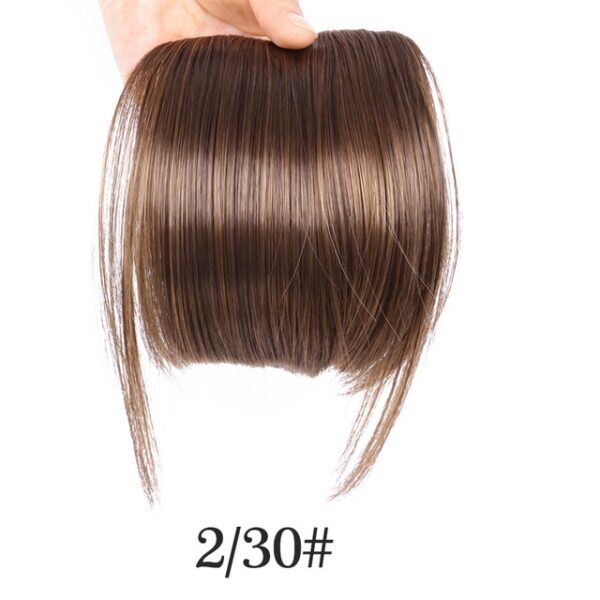 AliLeader Black Fake Hair Bans Front Neat Bangs Clip In Hairpiece Fringe Hair Extensions For Women 6.jpg 640x640 6