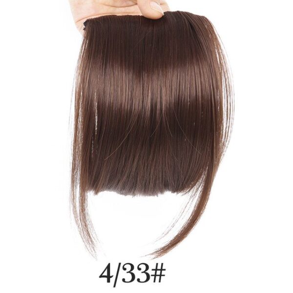 AliLeader Swarte Fake Hair Bans Front Neat Bangs Clip In Hairpiece Fringe Hair Extensions For Women 7.jpg 640x640 7