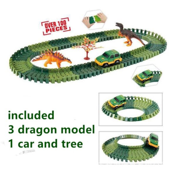 Assemble DIY railway road flexible track toys railroad flex race tracks set 96 144 192 240PCS 5.jpg 640x640 5