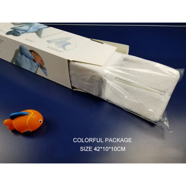 Travesseiro para recém-nascidos, cuidados com a cama do bebê, suporte ajustável de espuma de memória, posicionador de sono infantil, prevenção de formato de cabeça plana 7