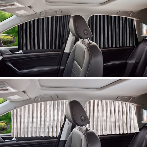 Car Side Window Sunshade Universal Car Curtain Anti UV Protection Magnetic Retractable Car Windshield Sun Shade 3