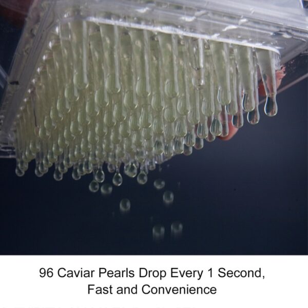 Caviar Maker Acrylic 96 hole Caviar Builder with Tube Spoon for Molecular Cuisine 4