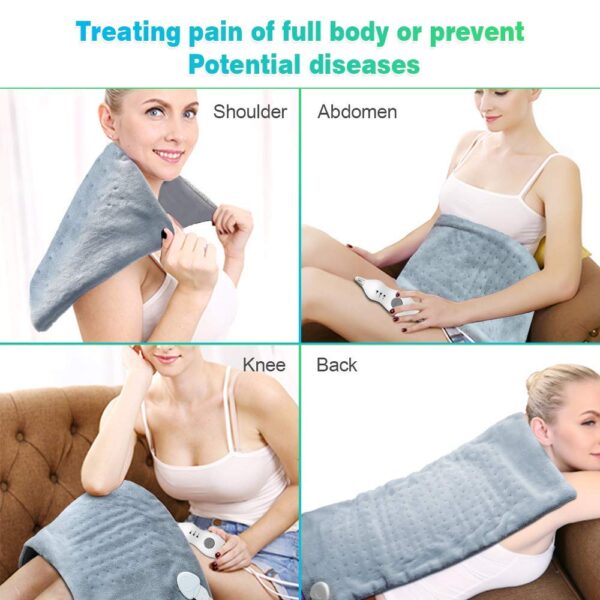 Extra Large 12 24 100 120V 85W Washable Electric Blanket Heating Pad 110V for Back Pain 3