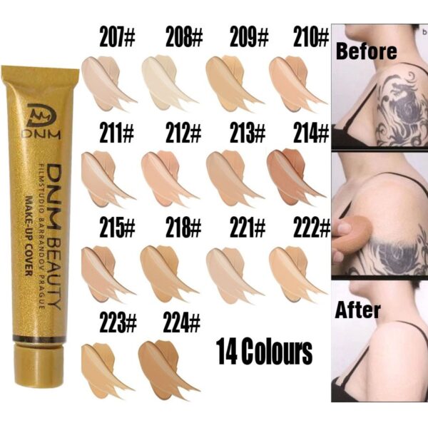 Tibuok nga Skin Concealer Foundation Cream Face Professional Blemish Cover Dark Spot Tattoo Contour Makeup Liquid Concealer