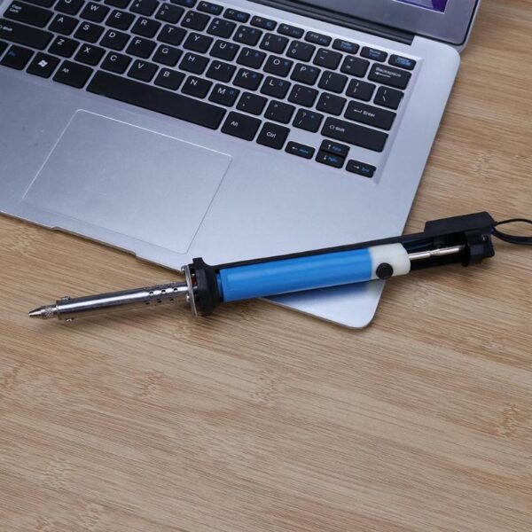 Handheld Electric Tin Suction Sucker Pen Desoldering Pump Soldering Tool With Nozzle Cleaner and Replaceable Nozzle 2