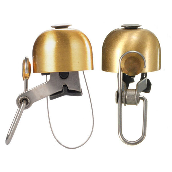 Handlebar Bicycle Bell Retro Cycle Push Bike Metal Bell Ring Loud Sound One Touch Cycling Bicycle 1