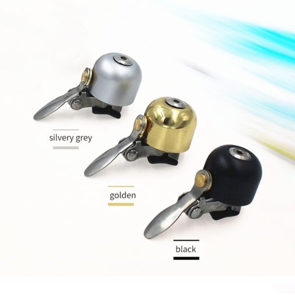 Handlebar Bicycle Bell Retro Cycle Push Bike Metal Bell Ring Loud Sound One Touch Cycling Bicycle 3