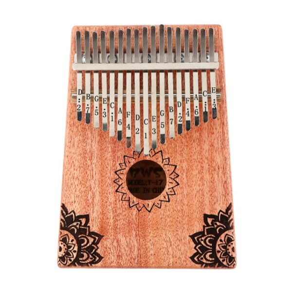 Kalimba 17 Key Thumb Фортепиано Mahogany музыкалық аспаптары Mbira Kalimba Hammer стикері жиынтығы Балаларға арналған портативті 3.jpg 640x640 3