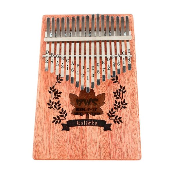 Kalimba 17 键拇指钢琴红木乐器 Mbira Kalimba 锤子贴纸套件儿童初学者便携式 4.jpg 640x640 4