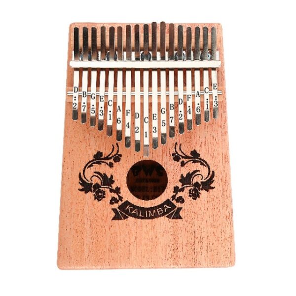 Kalimba 17 Key Thumb Фортепиано Mahogany музыкалық аспаптары Mbira Kalimba Hammer стикері жиынтығы Балаларға арналған портативті 5.jpg 640x640 5