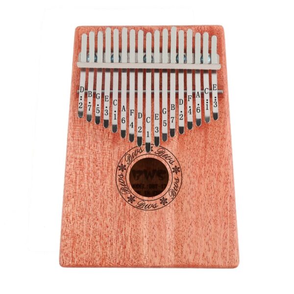 Kalimba 17 Key Thumb Фортепиано Mahogany музыкалық аспаптары Mbira Kalimba Hammer стикері жиынтығы Балаларға арналған портативті 6.jpg 640x640 6