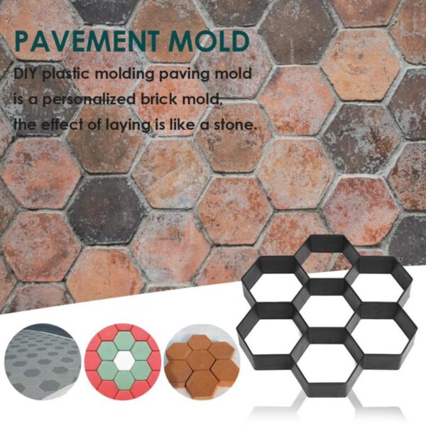 Manually Paving Cement Brick Concrete Molds DIY Plastic Path Maker Mold Garden Stone Road Mold Garden 2