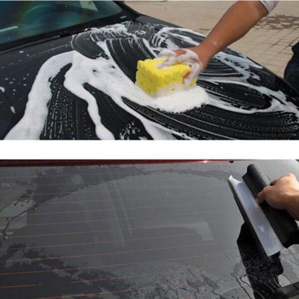 Non Scratch Flexible Soft Silicone Handy Squeegee Car Water Window Wiper Drying Blade Clean Scraping Film 1