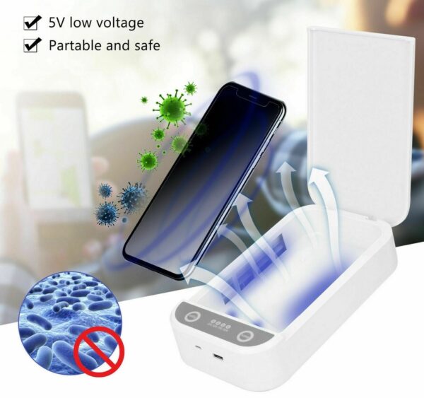 Phones Face Mask Disinfection UV Smartphone Sterilizer Home Cleaning Box Aromatherapy Sanitizer Disinfection Box Nanotechnology 1