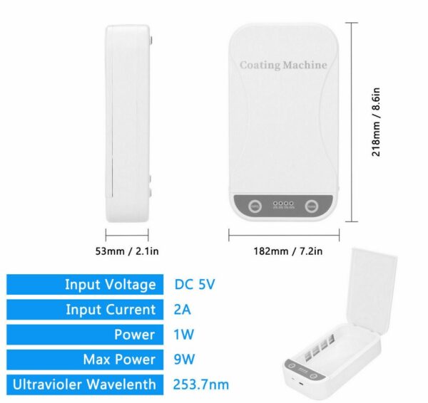 Phones Face Mask Disinfection UV Smartphone Sterilizer Home Cleaning Box Aromatherapy Sanitizer Disinfection Box Nanotechnology 5