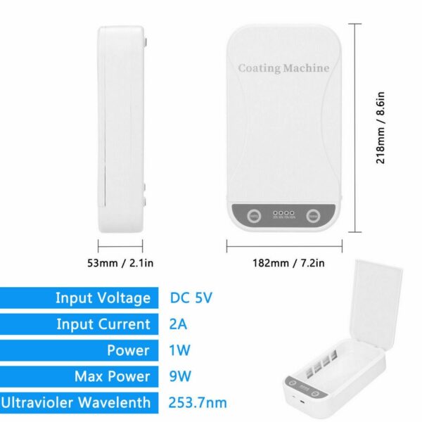 Phones Face Mask Disinfection UV Smartphone Sterilizer Home Cleaning Box Aromatherapy Sanitizer Disinfection Box Nanotechnology 5