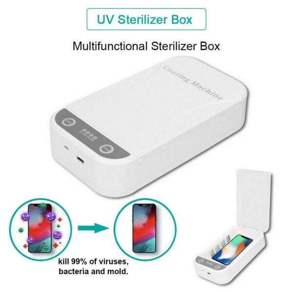 Mga Telepono nga Maskara sa Nawong Disinfection UV Smartphone Sterilizer Kahon sa Paglimpyo sa Balay Aromatherapy Sanitizer Disinfection Box Nanotechnology