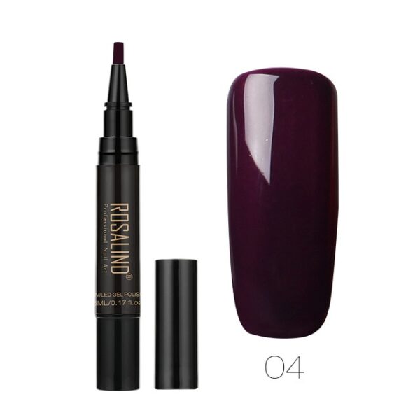 ROSALIND 5ml Nail Polish Pen Need Cured by UV LED Lamp Soak Off White Color for 3.jpg 640x640 3