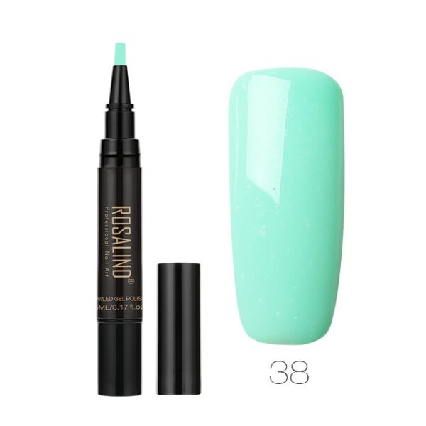 ROSALIND 5ml Nail Polish Pen Need Cured by UV LED Lamp Soak Off White Color for 38.jpg 640x640 38