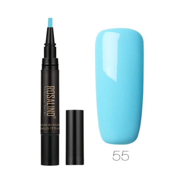 ROSALIND 5ml Nail Polish Pen Need Cured by UV LED Lamp Soak Off White Color for 55.jpg 640x640 55